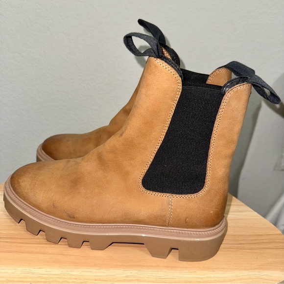 Rag & Bone Quest Leather Chelsea Boots In Camel Size 9.5/39.5 - Picture 9 of 13